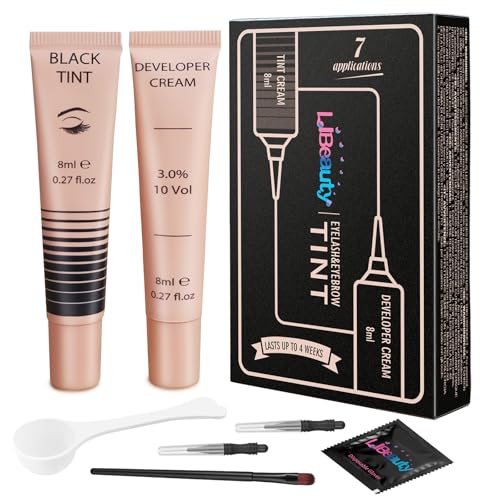 Libeauty Professional Black Eyelash & Eyebrow Tint Kit - 8ml