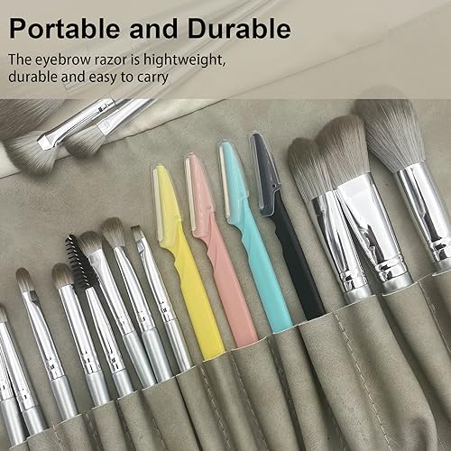 Eyebrow Razor for Women,4 Pcs Dermaplane Razor for Women Face Multipurpose Facial Hair Shaper Trimmer
