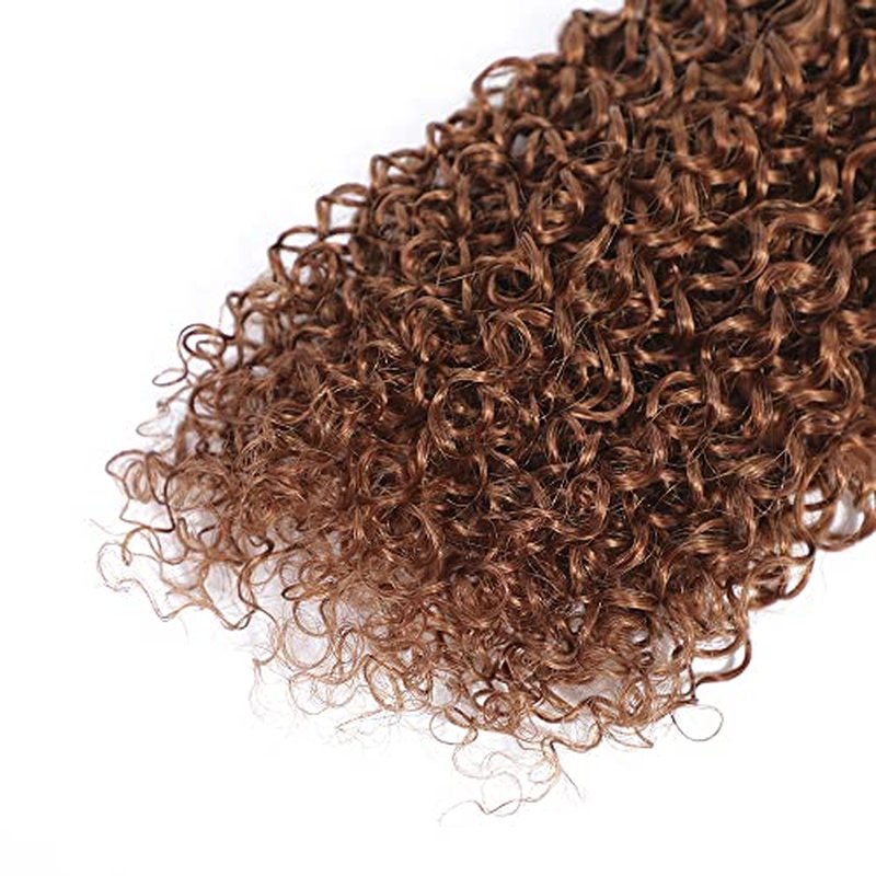 #30 Brown Water Wave Human Hair Bundles 26-30 Inch