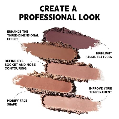 Neutral Brown Cream Contour Palette – Matte, Blendable, All Skin Tones