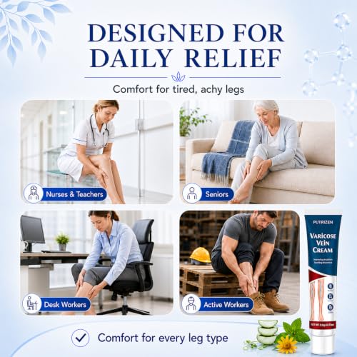 Varicose Veins Relief Cream with Arnica & Witch Hazel