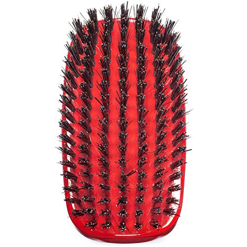 Torino Pro 7 Row Palm Wave Brush by Brush King - #1900 - Hard 360 Waves Brush for Wolfing and Coarse Hair