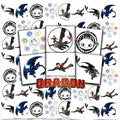 How to Train Your Dragon Temporary Tattoos - 72 Pack Party Favors