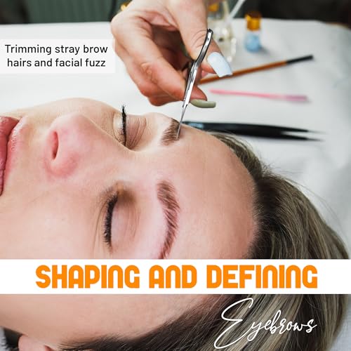 Precision Facial Hair Scissors – Stainless Steel Beard & Eyebrow Grooming