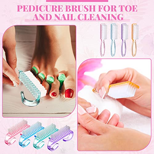24 Pcs Nail Brushes Set for Cleaning Fingernails & Toes