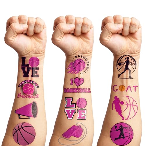100 PCS Basketball Temporary Tattoos Sheet | Party Favors