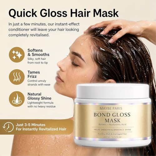 Bond Gloss Hair Mask with Keratin & Hyaluronic Acid