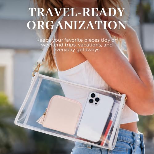 Small Travel Jewelry Case, Organizer Pouch Bags with Zipper