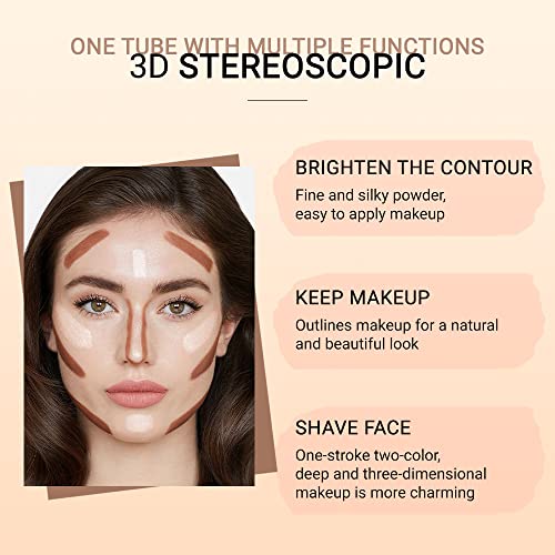 BINGBRUSH 2-in-1 Cream Contour & Highlight Stick