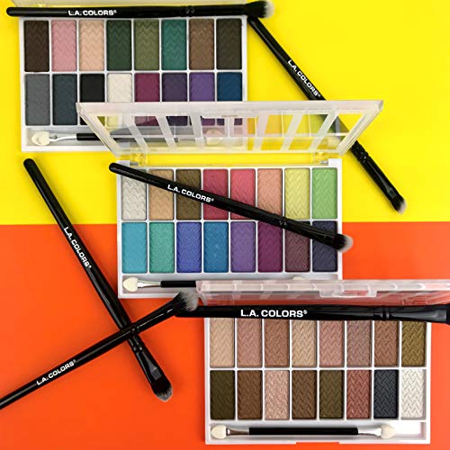 L.A. COLORS 16 Color Eyeshadow Palette Smokin' (Pack of 2)