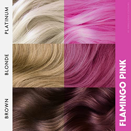 Vegan Semi-Permanent Hair Dye - Flamingo Pink 70ml | Rebellious Colours