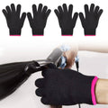 Heat Resistant Gloves for Hair Styling - 2 Pair Set