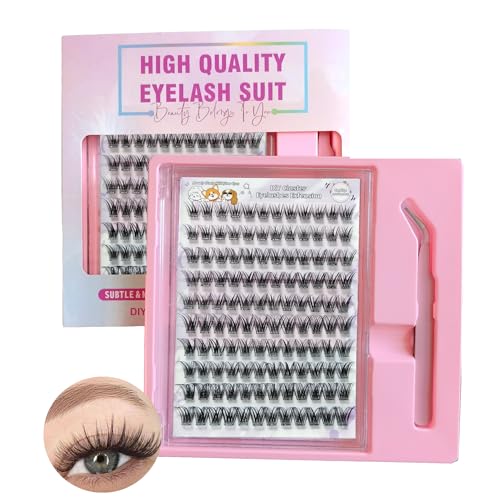 Self Adhesive Eyelash Clusters Kit Wispy Fluffy C Curl