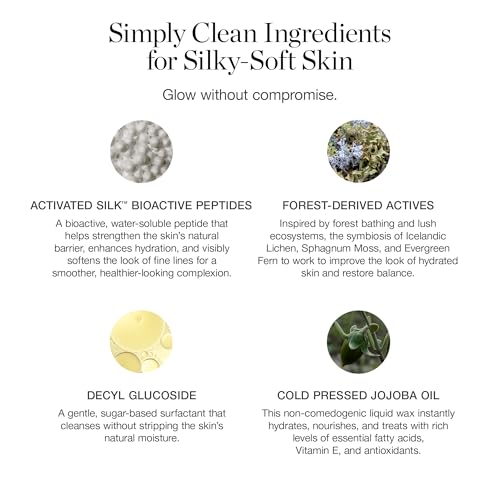 Ogee Silk Dream Facial Cleanser Cream - Certified Organic Daily Face Cleanser - Effectively Cleanses, Hydrates & Moisturizes with Bioactive Peptides - Travel Size (1 oz | 30mL)