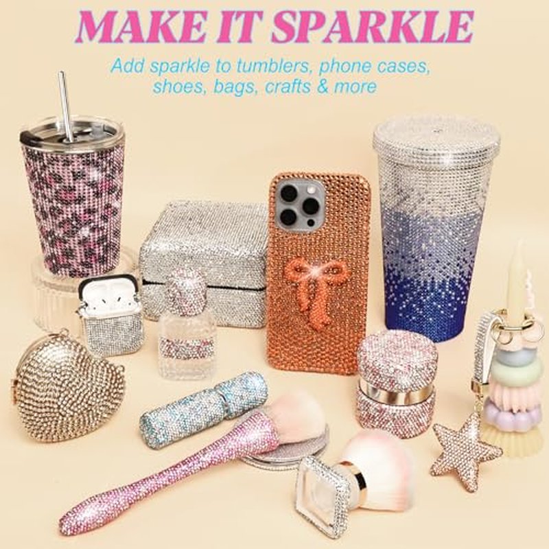 36000 Pcs Bedazzling Rhinestone Kit - 3mm Resin Gems in 40 Colors