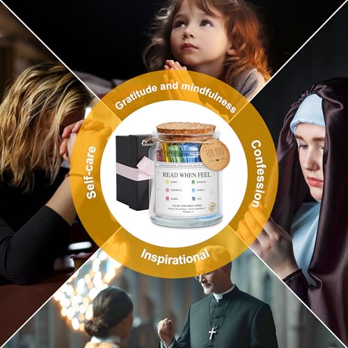 Bible Verse Jar with 108 Inspirational Verses for Emotions