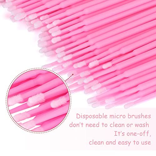 G2PLUS 500PCS Micro Cotton Swabs for Makeup & Eyelash Extensions