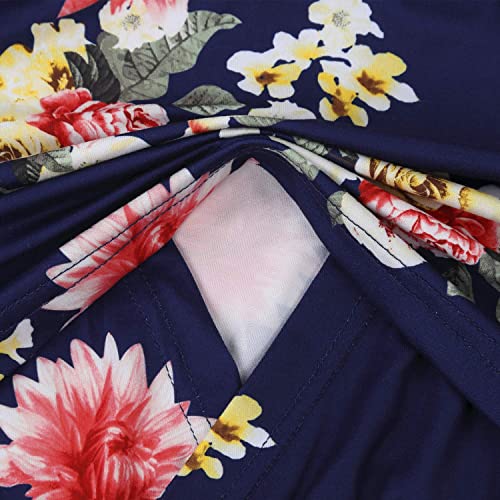 connche Floral Maternity Summer Dress Spaghetti Strap Nursing Breastfeeding