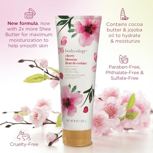 Bodycology Cherry Blossom Shea Butter Body Cream 8 oz - Pack of 1