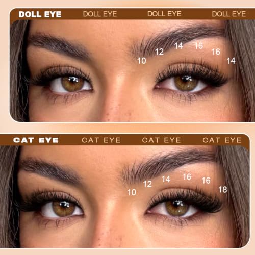 Kiromiro Fluffy Lash Clusters 10-18mm D Curl DIY Eyelash Extensions