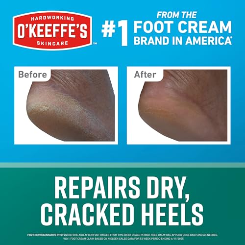 O'Keeffe's Healthy Feet Intensive Healing Balm Stick for Cracked Heels, 2.2 oz