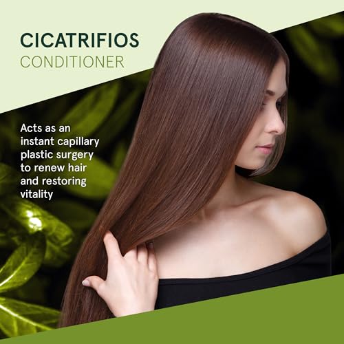 Inoar Cicatrifios Conditioner with RejuComplex3 for Intensive Repair, Frizz Reduction & Enhanced Softness, 33.8 Fl Oz