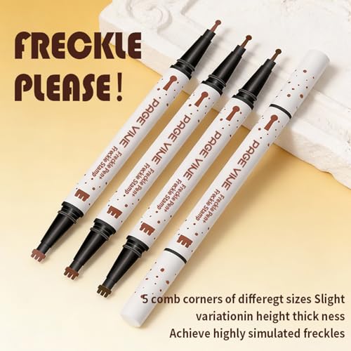Dual-Ended Freckle Stamp Pen - Waterproof Faux Freckles Marker