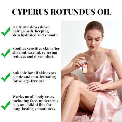 Cyperus Rotundus Oil for Hair Reduction and Skin Moisturizing - 60ML