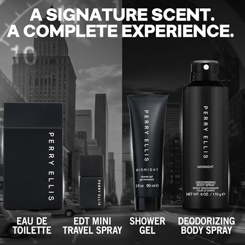 Perry Ellis Midnight 4-Piece Men's Cologne Gift Set