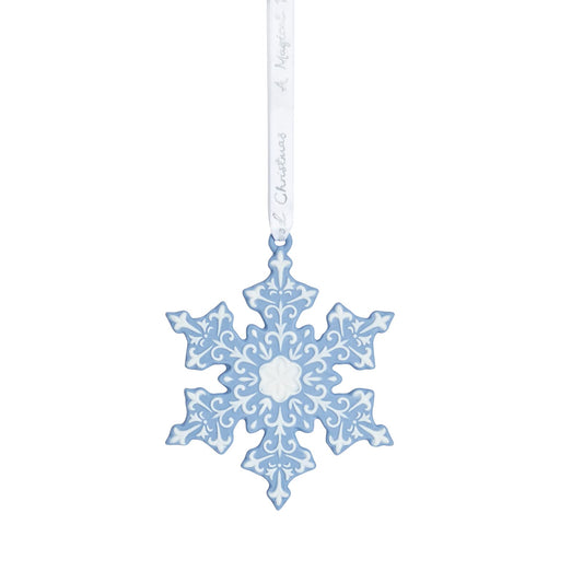 Wedgwood Christmas Snowflake Ornament, 4.2"