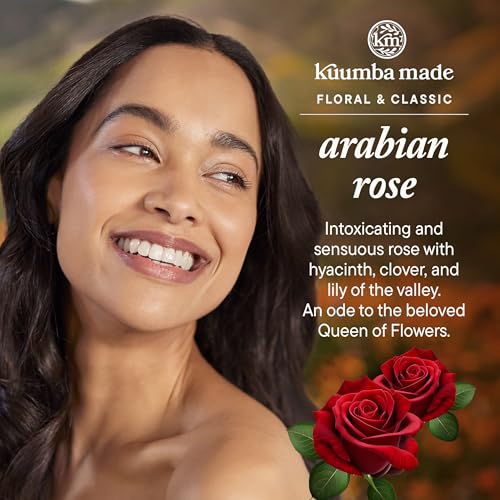 Kuumba Made Arabian Rose Fragrance Oil, Long-Lasting Small-Batch Perfume Roller, Vegan, Alcohol-Free, 0.15 Fl Oz