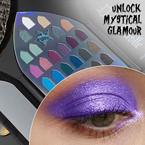 Profusion Cosmetics Enchanted Forest Dark Castle 32 Shade Eyeshadow Palette, Unlock Mystical Glamour with the Enchanted Forest Shadow Palette and Achieve Eye Catching Look With Premium Makeup Kit