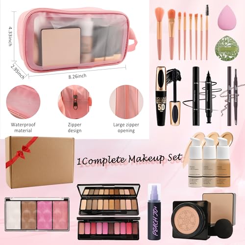 All-in-One Makeup Kit for Women - Travel-Friendly Gift Set