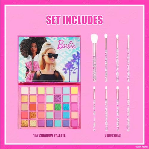 Barbie 35 Well Eyeshadow Palette with 8 Brushes