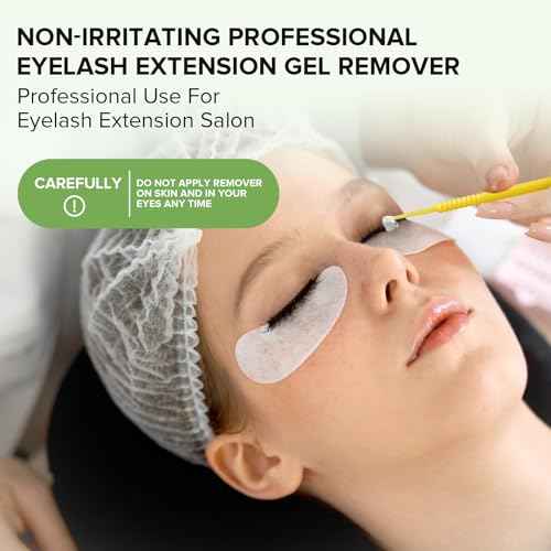 Eyelash Extension Remover, Makeup Lash Gel Remover Fast Action Dissolves Strong Glue with Low Odor, Gel Liquid Eyelash Remover for Sensitive Skin(15ml)