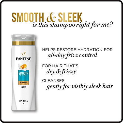 Pantene Pro-V Shampoo, Smooth & Sleek with Argan Oil, 12.6 Ounce
