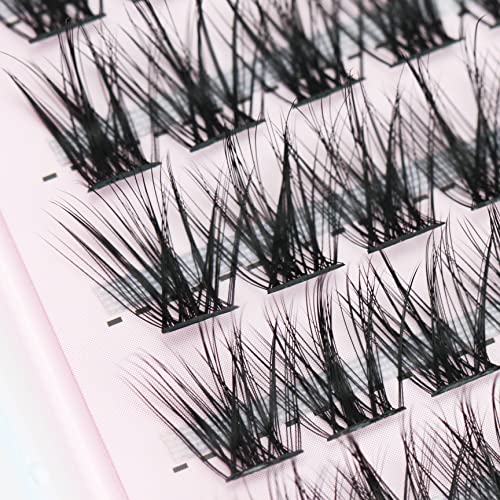SULV Wispy Lash Clusters - Natural DIY Eyelash Extensions, 120PCS