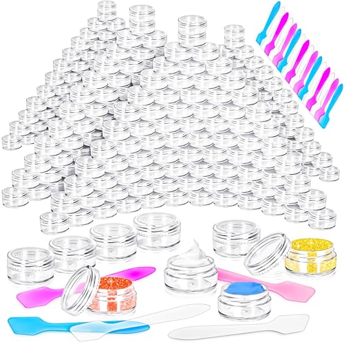 100 Pcs 5g Empty Plastic Sample Containers with Lids