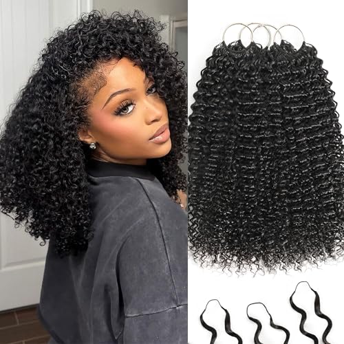 Jerry Curly Crochet Hair 12" 240g | 100% Human Hair Feather