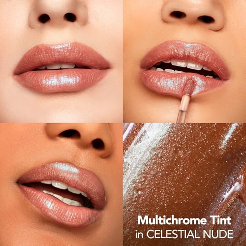 Buxom Plump Shot Peptides Lip Serum, Celestial Nude