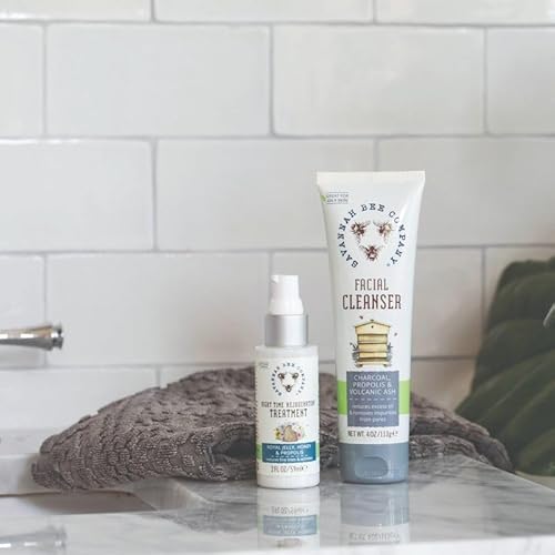 Savannah Bee Company Propolis Extract Volcanic Ash and Charcoal Facial Cleanser