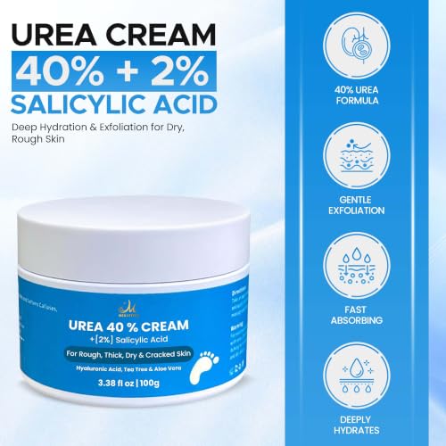 Urea Cream 40% with Salicylic Acid for Cracked Heels & Calluses