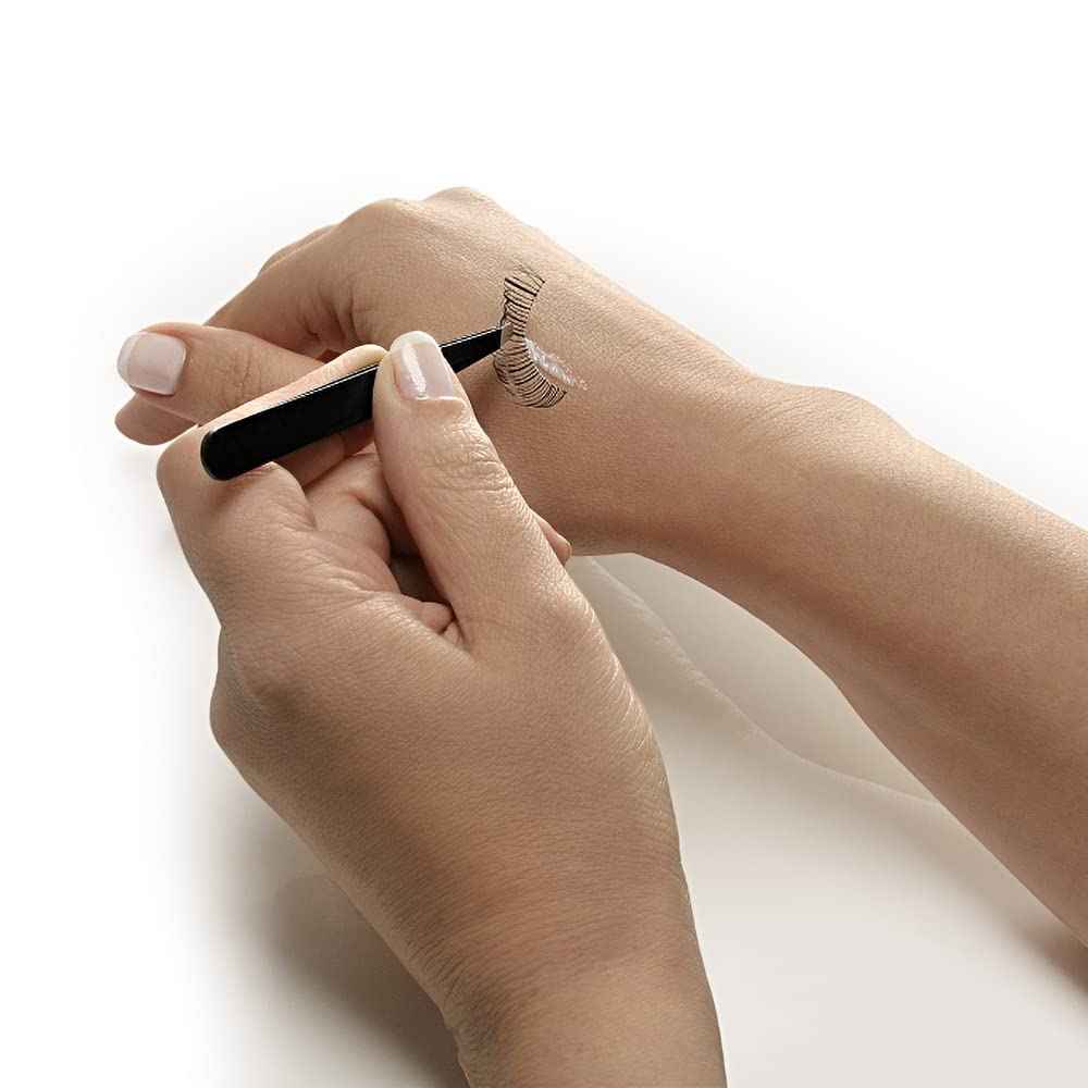 REDANHA Eyebrow Tweezers Set, 10 Pieces Stainless Steel Tweezers Slant Tip Tweezers Facial Hair Eyebrow Precision Tweezers for Women and Men (Black)