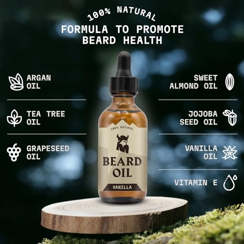 Striking Viking Pack of 2 Beard Oil (2oz) & Beard Butter (4oz) Vanilla Scent