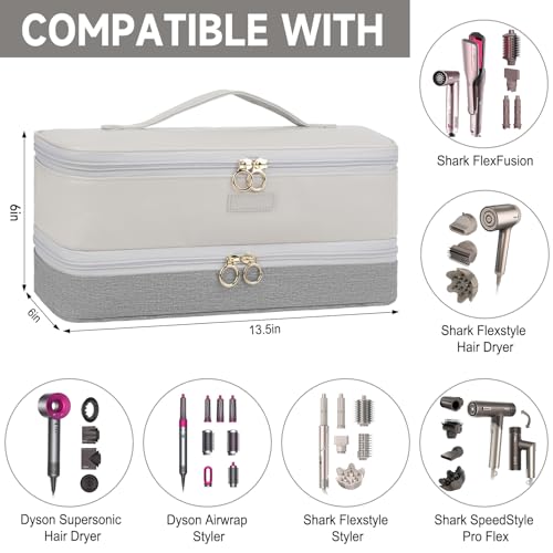 Hair Dryer Travel Case for Dyson Airwrap & Shark Flexstyle