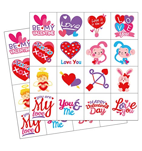 192PCS Valentine's Day Temporary Tattoos - Party Favors