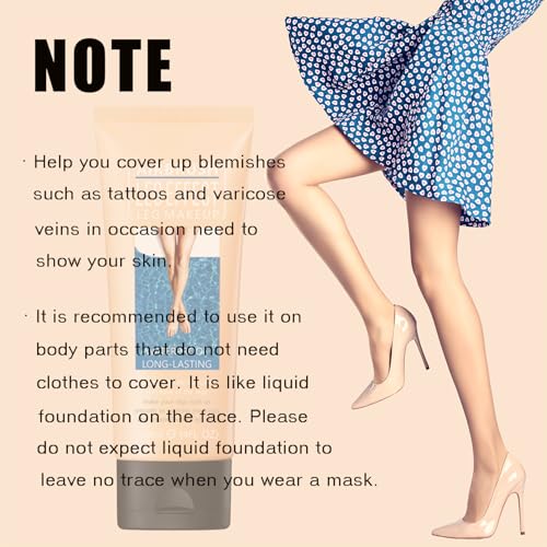 Waterproof Leg Makeup Concealer - Tattoo & Vein Cover