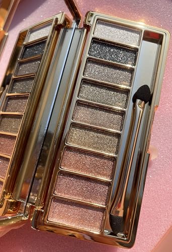 Glitter Eyeshadow Palette 9 Colors Highly Pigmented Waterproof