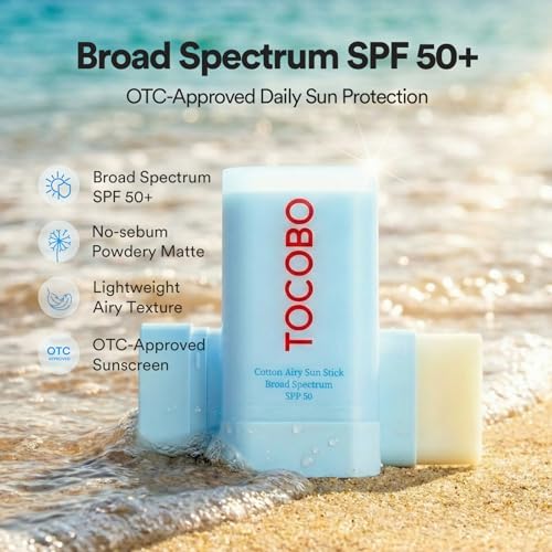TOCOBO Cotton Airy Sun Stick SPF 50 Matte Sunscreen