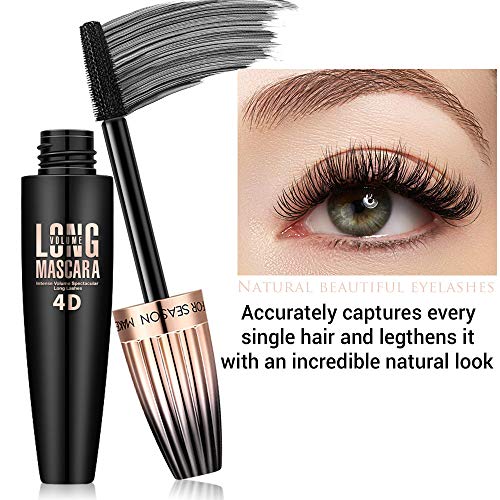 4D Silk Fiber Lash Mascara Waterproof Long-Lasting 2-Pack